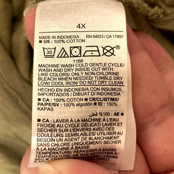 Old Navy Waist-Defined Slub-Knit T-Shirt Dress in Saguaro Green Size 4X EUC - Picture 9 of 10